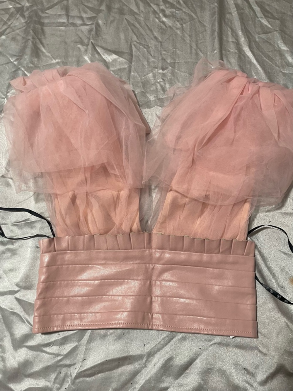 Missguided Blush Pink Bustier Top